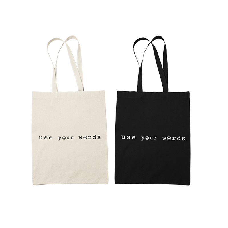 Use Your Words Tote Bag