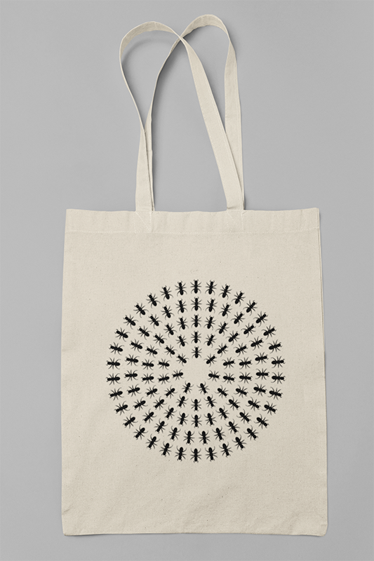 Ant Mandala Tote Bag